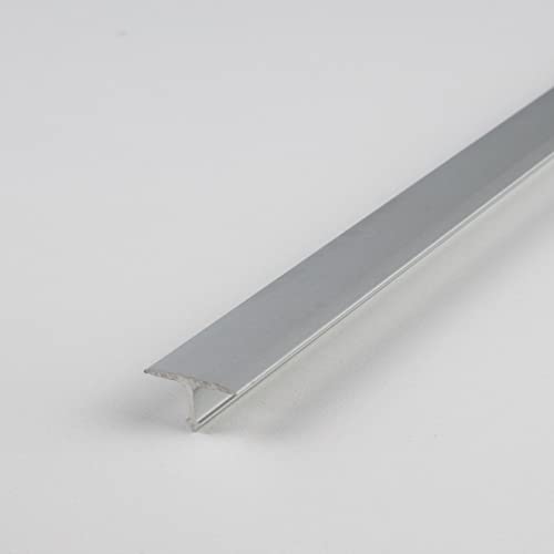 Übergangsleiste | T-Profil für Übergänge | Länge 2,5 m | 14 x 9 mm | Aluminium | Silber | Übergangsprofil von Auer