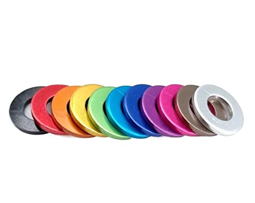 Zjizhao-Unterlegscheibe M3 M4 M5 M6 M8 Bunte Aluminium Flat Dasierwaschmaschine, M3 M4 M5 M6 M8 Farbenfrohe Aluminium -Flachdichtung Waschmaschine M3 M4 M5 M6 M8 Corrorful Aluminium Flachdichtung Wasc von AUPCHI