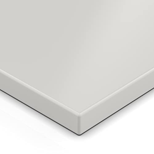 19mm Spanplatte Zuschnitt grau melaminharzbeschichtet Länge bis 200cm Dekorplatten Zuschnitte mit Umleimer Auswahl: 140 x 20 cm (ABS Kante komplett) von AUPROTEC