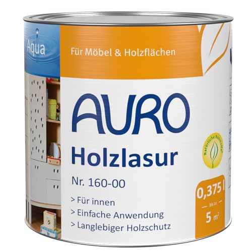 AURO Holzlasur, Aqua - Palisander - 0,375L von Auro
