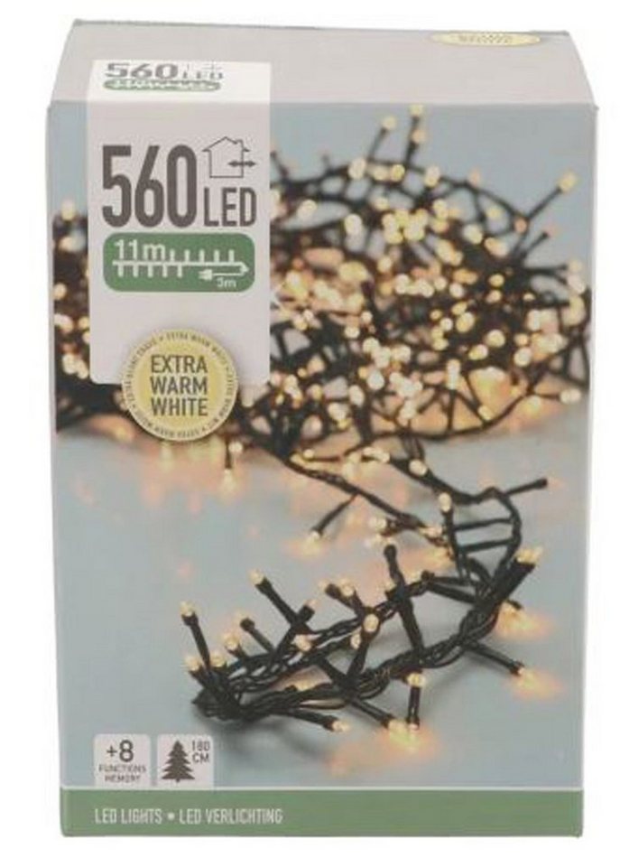 AURUM LED-Lichterkette Led micro cluster 560-led 11 meter Lichterkette warm weiss von AURUM