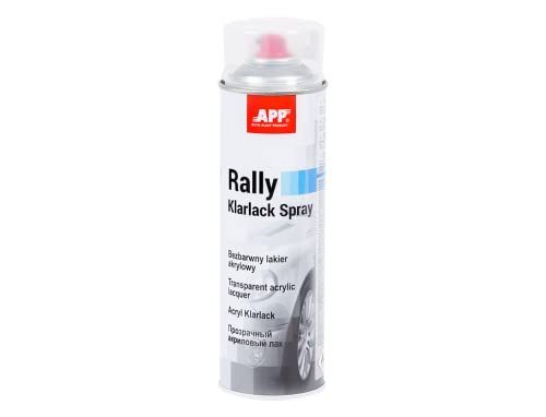 AUTO-PLAST PRODUKT APP Rally Color Spray Acryllack | Klarlack Spray | Lackspray | Sprühfarbe | Schnell trockend | Transparent | 500 ml von AUTO-PLAST PRODUKT