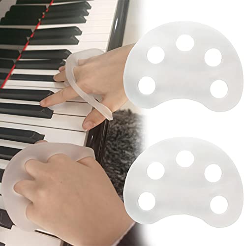 AUTUUCKEE Klavier-Fingertrainer aus Kunststoff, für Anfänger, zur Haltungskorrektur, Fingerdehnung, Gitarrendehner, Musikinstrument-Zubehör, 2 Stück von AUTUUCKEE
