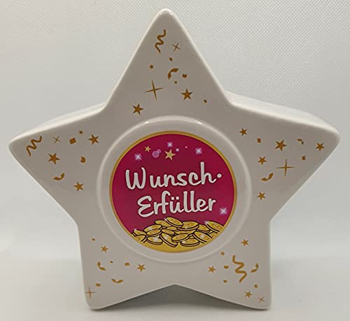 Spardose Stern Wunscherfüller, 15,5 x 15,0 x 6,0cm (BxHxT) von AV Andrea Verlag