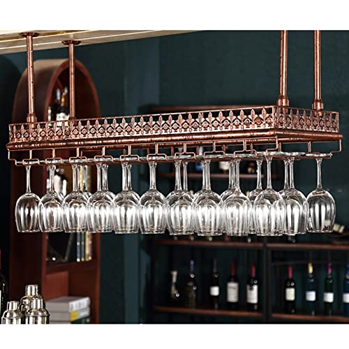 AVATARSS Weinflaschenhalter zum Aufhängen an der Decke, Vintage-Champagner-Gläser, Aufbewahrungsregal für Zuhause, Bar (140 x 35 cm) (140 x 35 cm) von AVATARSS