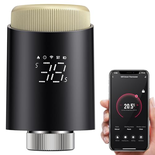 AVATTO WiFi Heizkörperthermostat Smart Thermostat Programmierbare Heizungsthermostat Kompatibel Alexa, Google Home Sprachsteuerung Und Smart Life App Fernbedienung von AVATTO