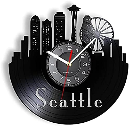 AVJERA Seattle Skyline, lasergeschnitten, Longplay-, Wahrzeichen der Stadt, Stadtbild, Geschenk für Reisende von AVJERA