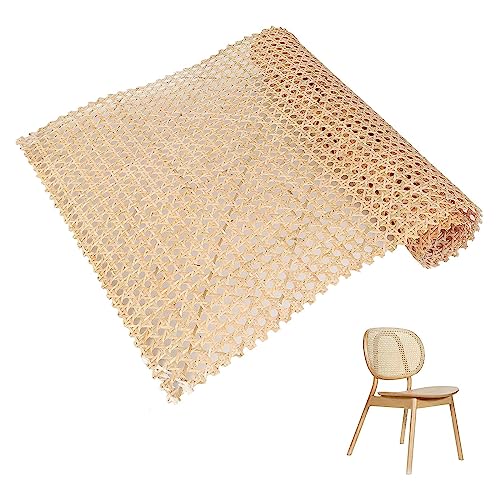 Wiener Geflecht, Rattan Gurtband PE Rattan Geflecht, Handgemachtes Rattan Kunsthandwerk für DIY Möbeldekoration, Wabengeflecht Stuhlflechtrohr, Flechtrohrgewebe (Beige - 35×150 CM) von AYYDS