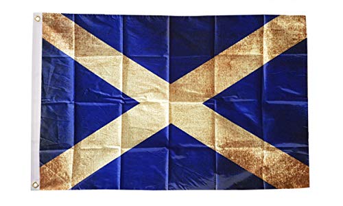 FLAGGE SCHOTTLAND VINTAGE 150x90cm - SCHOTTISCHE FAHNE 90 x 150 cm - flaggen AZ FLAG Top Qualität von AZ FLAG