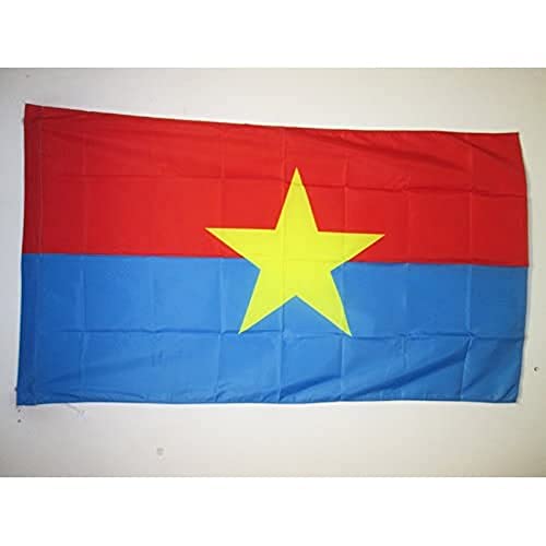 AZ FLAG Flagge Nationale Front FÜR DIE BEFREIUNG SÜDVIETNAMS 90x60cm - VIETCONG Fahne 60 x 90 cm Scheide für Mast - flaggen Top Qualität von AZ FLAG