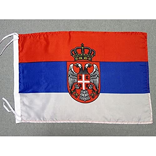 AZ FLAG Flagge SERBIEN 45x30cm freiner Polyester - SERBISCHE Fahne 30 x 45 cm - flaggen von AZ FLAG