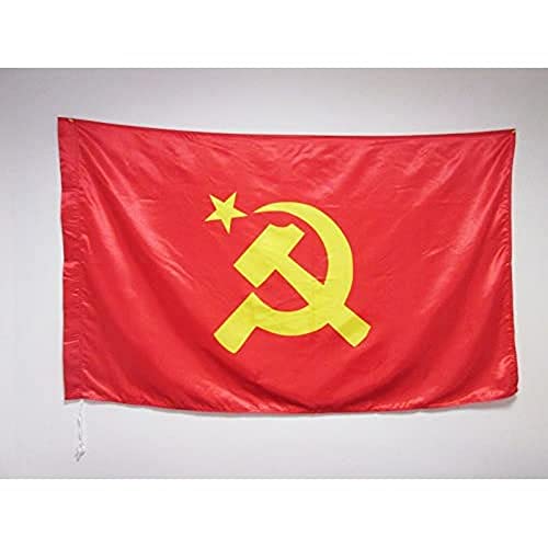 AZ FLAG Flagge SOWJETUNION UDSSR ZENTRALER Logo 150x90cm Satin - Kommunismus Fahne 90 x 150 cm - flaggen Top Qualität von AZ FLAG