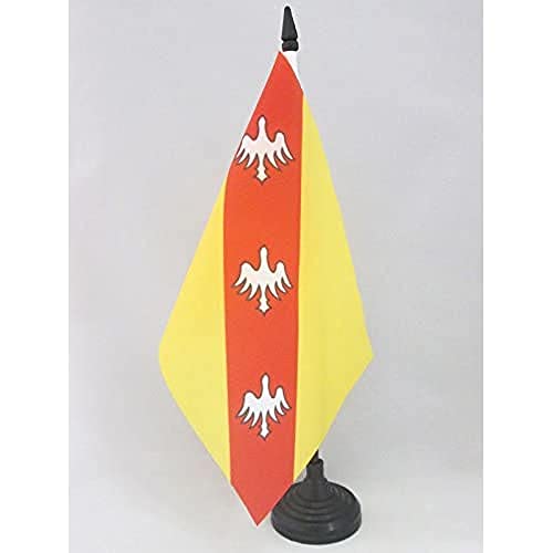 AZ FLAG TISCHFLAGGE LOTHRINGEN 21x14cm - Lorraine TISCHFAHNE 14 x 21 cm - flaggen von AZ FLAG