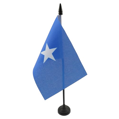 TISCHFLAGGE SOMALIA 15x10cm - BUNDESREPUBLIK SOMALIA TISCHFAHNE 10 x 15 cm - flaggen AZ FLAG von AZ FLAG