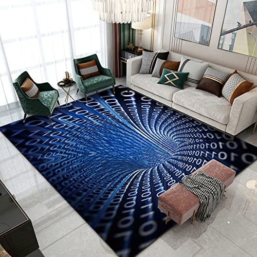 AZZRRO Illusionsteppich, 90x60cm 3D-Flächenteppiche, Schlaf- und Wohnzimmer, rechteckige rutschfeste Bodenmatte, Nachttisch, Heimtextilien-Teppich, weich und hautfreundlich von AZZRRO