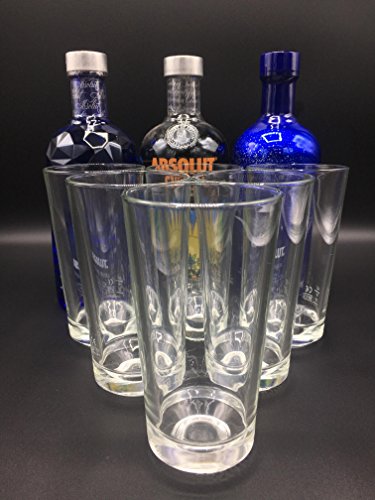 6 x Absolut Vodka - GRCIC - Design Longdrinkglas/ Gläser-Set/ 33cl von Absolut Vodka