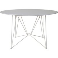 Acapulco Design - The Ring Table, H 74 x Ø 120 cm, HPL weiß / weiß von Acapulco Design