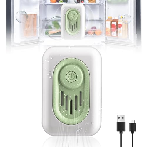 Acboor USB Kühlschrank Deo, Mini Ozongenerator Geruchsentferner Wiederaufladbarer kleines kühlschrankreiniger für Tiefkühltruhe Auto Schuhschrank, Kleiderschrank von Acboor