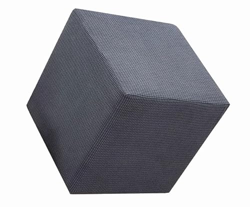 Hockerbezug Rund/Quadratisch 40x40/45x45 Ottoman Cover Ottomane Schonbezug Hocker Hussen Für Fußhocker Stretch Ottomane Abdeckung Hocker Waschbar Protector Hockerabdeckung von Acdler