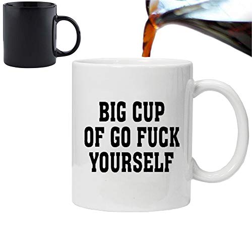 Acen "Big Cup of Go Fuck Yourself Keramik Custom Farbwechsel Kaffee/Tee Tasse Becher ', weiß, 11 Oz von Acen Merchandise