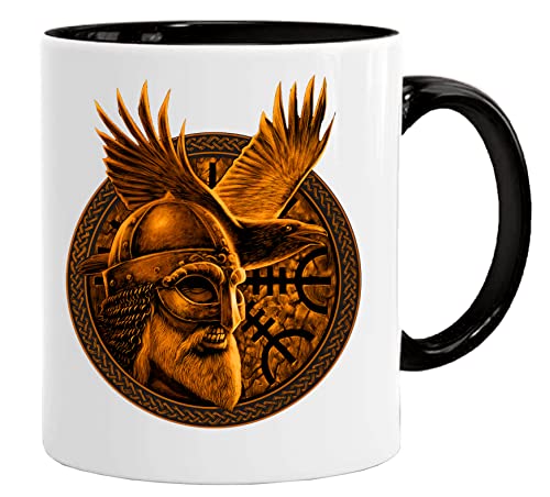 Wikinger Tasse |Odin Norse God| Kaffee säuft Kaffee-Becher Geschenk Geschenkidee für alte Männer Papa Opa Kaffeetasse Wikinger-Motiv Tasse mit Spruch | Kaffeetasse | Kaffeetasse | tassen von Acen Merchandise
