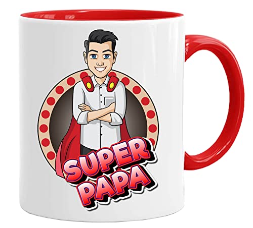 Papa Tasse/Becher/Mug - Super Papa - Schöne und lustige Kaffeetasse als Geschenkidee für Vatertagsgeschenk. Keramik 350 ml - Geschenkidee Geschenk von Acen Merchandise