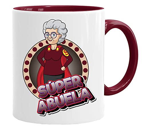Super Abuela Tasse/Becher/Mug - Super Abuela - Schöne und lustige Kaffeetasse als Geschenkidee für Vatertagsgeschenk. Keramik 350 ml - Geschenkidee Geschenk von Acen Merchandise