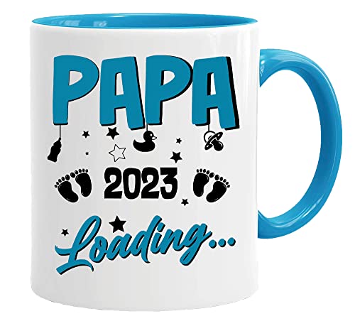 Tasse mit Spruch Papa loading 2023 - Geschenke für werdende Mütter/Tante/Papa/Onkel | Kaffeetasse Teetasse Geschenkidee Geschenk | Tasse von Acen Merchandise