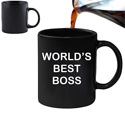 The Office Dunder Mifflin World's Best Boss Magic Heat Changing Tasse Weihnachten Funny Gift Presents Celebration Spülmaschinenfest Mikrowellenfest von Acen Merchandise