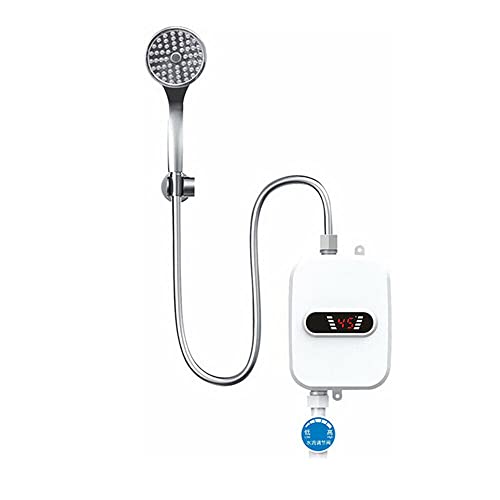 Acesunny 3500W 220V Mini Klein-Durchlauferhitzer Elektro Warmwasser mit Duschkopf Mini Tankless Instant Elektro Warmwasser Durchlauferhitzer für Bad Dusche von Acesunny