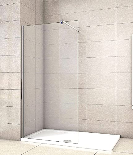 Acezanble Duschabtrennung 60x200cm Walk in Dusche Duschwand mit 10mm Klarglas von Acezanble