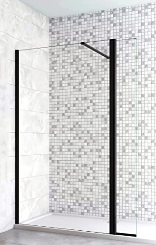 Acezanble Walk in Dusche 70x200cm Duschabtrennung Seitenwand Duschwand mit Flipper Panel von Acezanble
