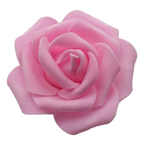 AchidistviQ Künstlicher Rosenkopf, 3D-Schaum-Rosen, ohne Stiel, für selbstgemachte Hochzeitssträuße, Heimdekoration, Cyan Pink, 25 Stück von AchidistviQ