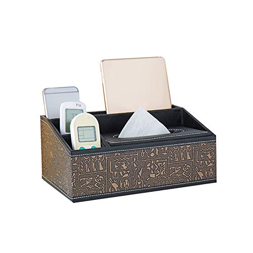 AchidistviQ Multifunktionale Aufbewahrungsbox aus Kunstleder für Stifte und Fernbedienungen, für den Haushalt, Schreibtisch, Taschentuchbox, Aufbewahrungsbox für Zuhause und Büro von AchidistviQ