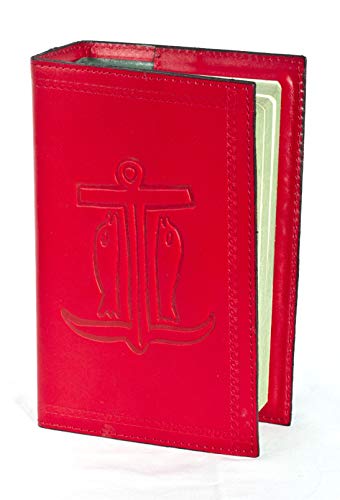 Adriatica Lederhüllen aus pflanzlichem Leder für Bibel von Jerusalem EDB rot von Adriatica Pelletteria
