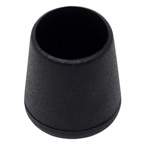 Adsamm® / 100 x Stuhlbeinkappen/Schwarz/ø 15-16 mm/Rund/Schutzkappen für Stuhlbeine/Rohrkappen für runde Sesselfüße von Adsamm