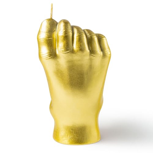 Adval9Vram Fuß Form Duftkerzen Geschenkset - Natürliches Sojawachs Kiefernduft Aromatherapie Kerzen, Stumpenkerze Körper Stressabbau Duftkerze für Yoga Massage Badezimmer (Gold) von Adval9Vram