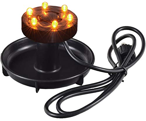 Agora-Tec® 6-Fach LED Ring für Solarteichpumpen 6V (Orange) von Agora-Tec