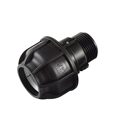 Agora-Tec® 32mm PE-Rohr Verschraubung Fitting Kupplung auf 1 Zoll AG (33,3mm) von Agora-Tec