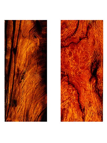 Aibote 1 Paar Natürliches Wüsten-Eisenholz Messergriffwaagen Holzgriffe Materialplattenmesser Benutzerdefinierte DIY-Werkzeuge für die Schmuckherstellung leeren Klingen (4.72"x1.57"x0.39") von Aibote