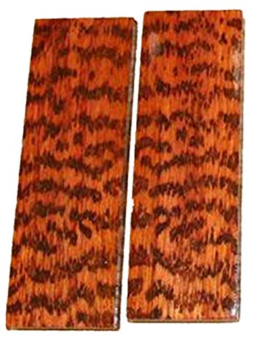 Aibote 1 Paar Schlangenholz Holzmesser Griff Platten Waagen Messer Benutzerdefiniertes DIY-Holzmaterial für die Messerherstellung leeren Klingen-5.51"x1.57"x0.39"(jedes ist einzigartig) von Aibote