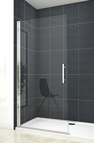 Aica Sanitär Walk-in Dusche Duschabtrennung Duschtür Größe 65cm,Höhe195cm,6mm NANO ESG Sicherheitsglas von Aica Sanitär