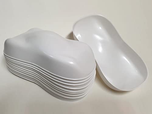 Stardust Plastic CAR SHAPE (BASIC) WHITE 20x10x5 cm for spray paint sample (10x) von Airbrush Fengda