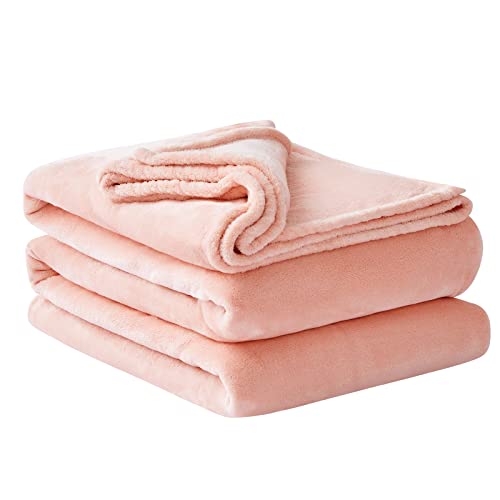Aisbo Kuscheldecke Flauschig Decke Rosa - Fleecedecke 230x270 cm Riesige Warme Couchdecke, Kuschlige Wohndecke Pink Weich als Sofaüberwurf Blanket Sofadecke Bett für Winter von Aisbo