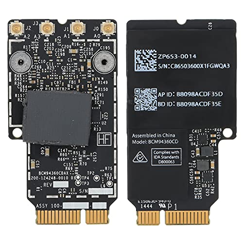 Akozon BCM94360CD 802.11ac Wireless Network Card, Zubehör B 4.0 PCIe Card oder A1418 A1419 2012-2013 Blue Oo H WiFi Module IOS 27 Lap op von Akozon