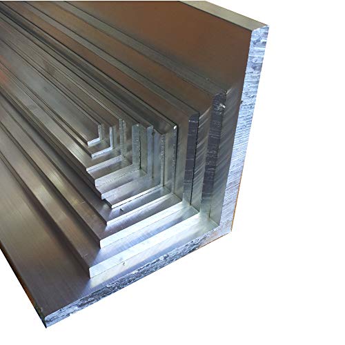 Aluwinkel 60 x 60 x 6 mm Winkelprofil gleichschenklig Alu Winkel Aluprofil Aluminiumprofil L Profil aus Aluminium (100 cm) von AlMgSi0,5