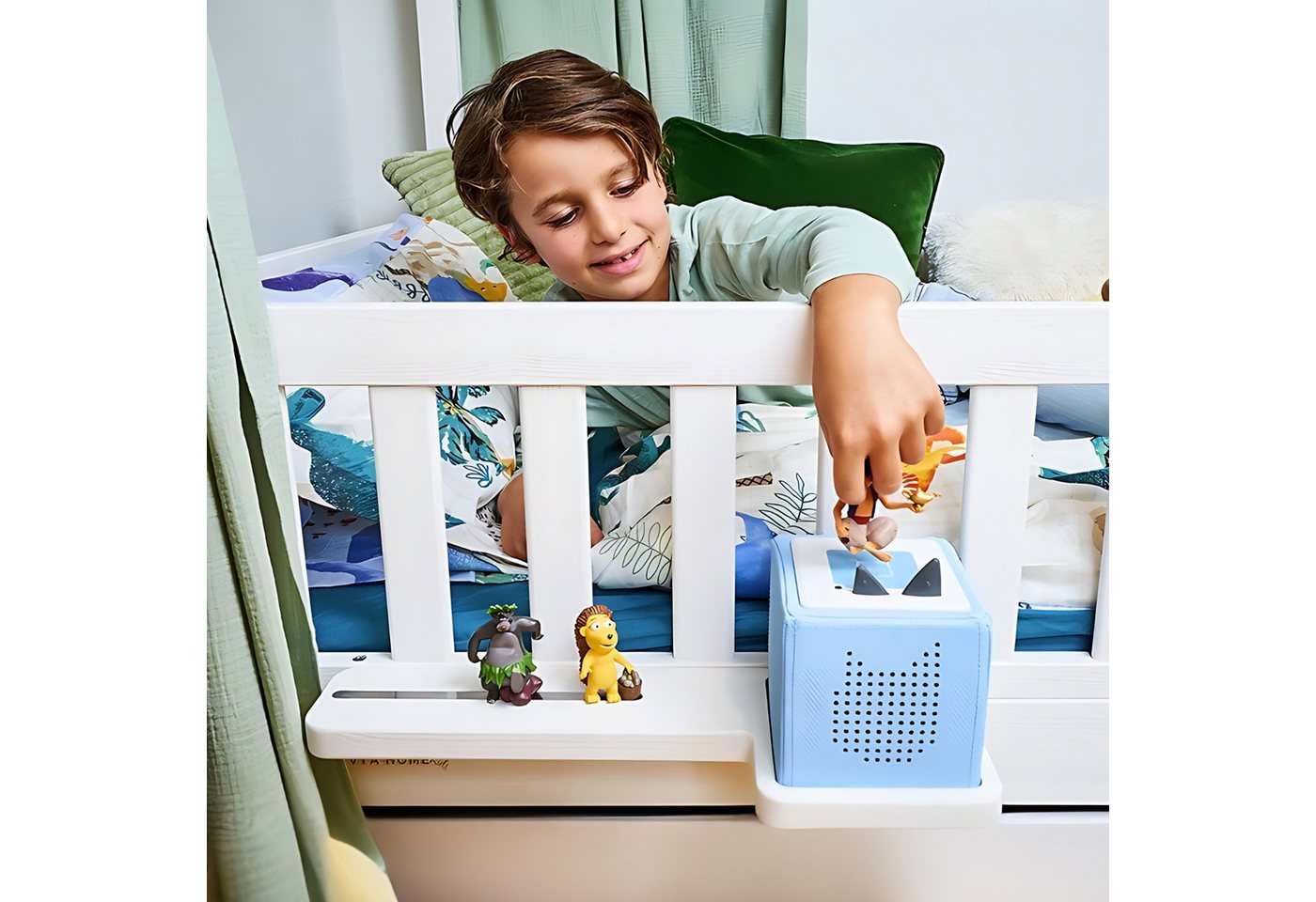 Alavya Home® Wandregal passend für Toniebox I speziell entwickelt für Hausbett, Kinderregal Ideal für Toniebox Magnetisch I Für Junge und Mädchen von Alavya Home®