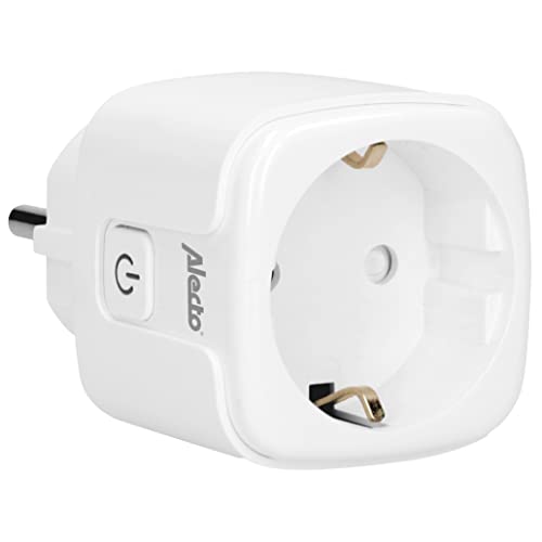 Alecto SMART-PLUG20 Zwischenstecker - smarte Steckdose mit App-Steuerung - Stromzähler - WLAN - funktioniert ohne Bridge/Gateway - Amazon Alexa und Google Home - weiß von Alecto