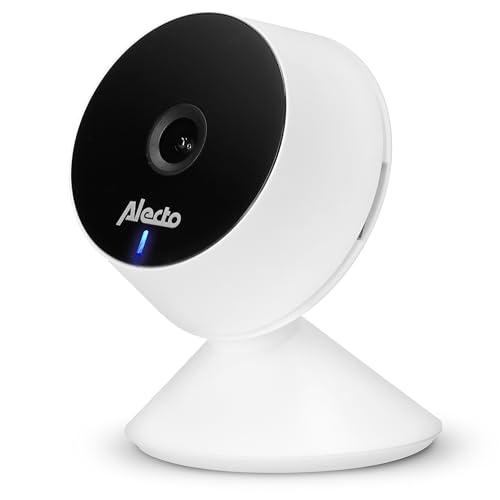 Alecto Smartbaby5 Babyphone mit Kamera - WLAN Babyphone mit Kamera - Gegensprechfunktion - Infrarot-Nachtsicht - Bewegungsmelder - App Steuerung - HD Auflösung - weiß von Alecto