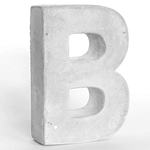 Alenio Individuelle Beton Deko Buchstaben Ihr Name in 3D Zement Home DIY Schriftzug Love Wohnzimmer Dekobuchstaben H15cm (B) von Alenio